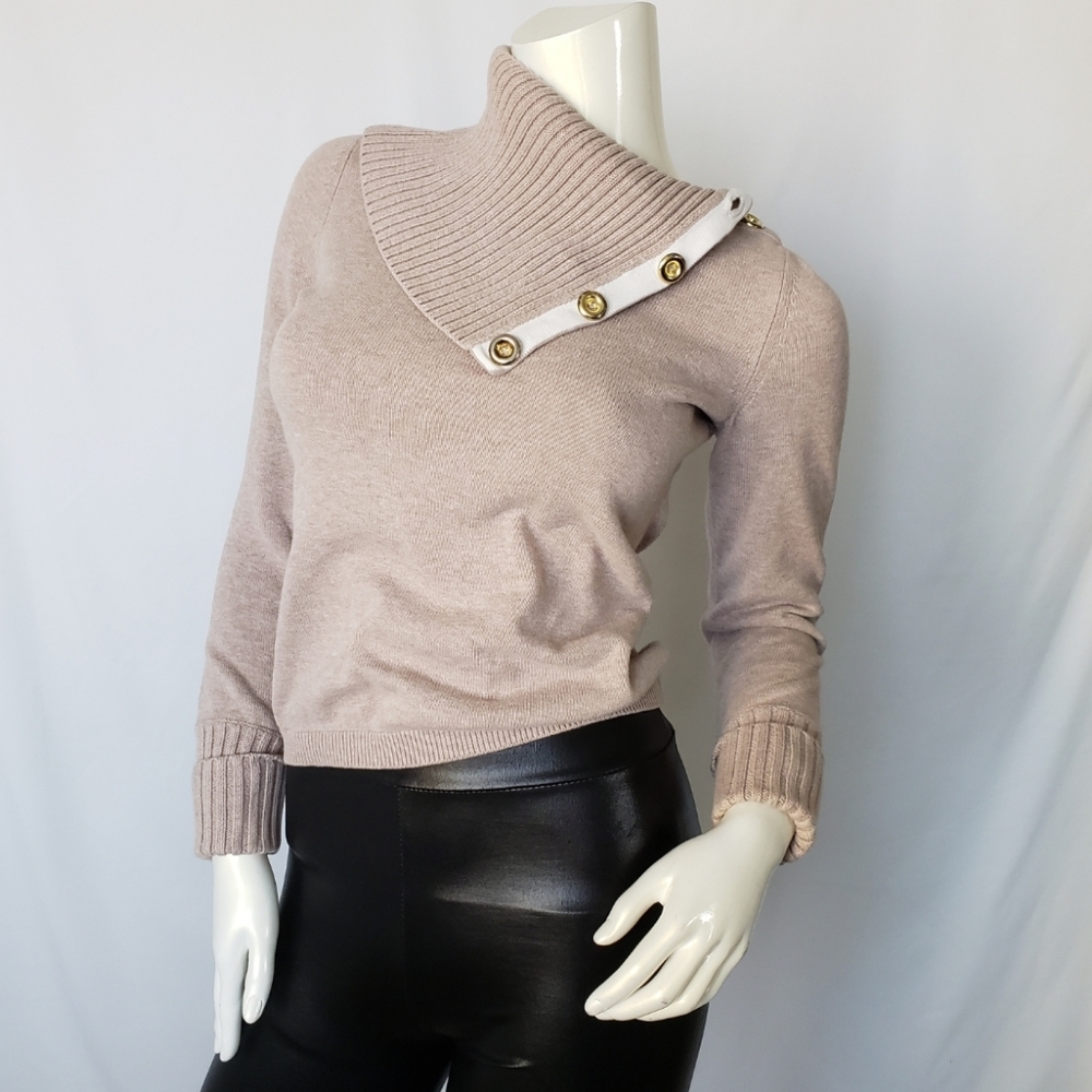 Banana Republic Buttoned Cowl Neck Sweater
